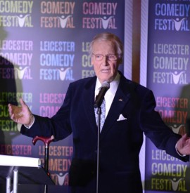 Nicholas Parsons collects Legend Of Comedy Award